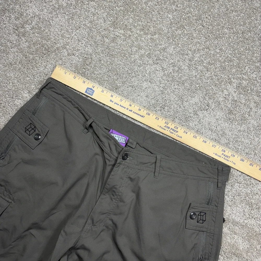 Clothing Arts P^cubed Pick-Pocket Proof Travel Cargo Pants Mens 38x32 Olive Gray